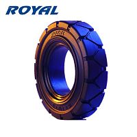 Шина цельнолитая ROYAL 23*10-12 Heavy-duty Grade Sit (c буртом, до 24 часов)